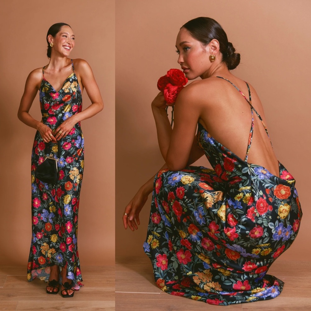 Show Me Your MuMu Floral Maxi Dress - Multicolor